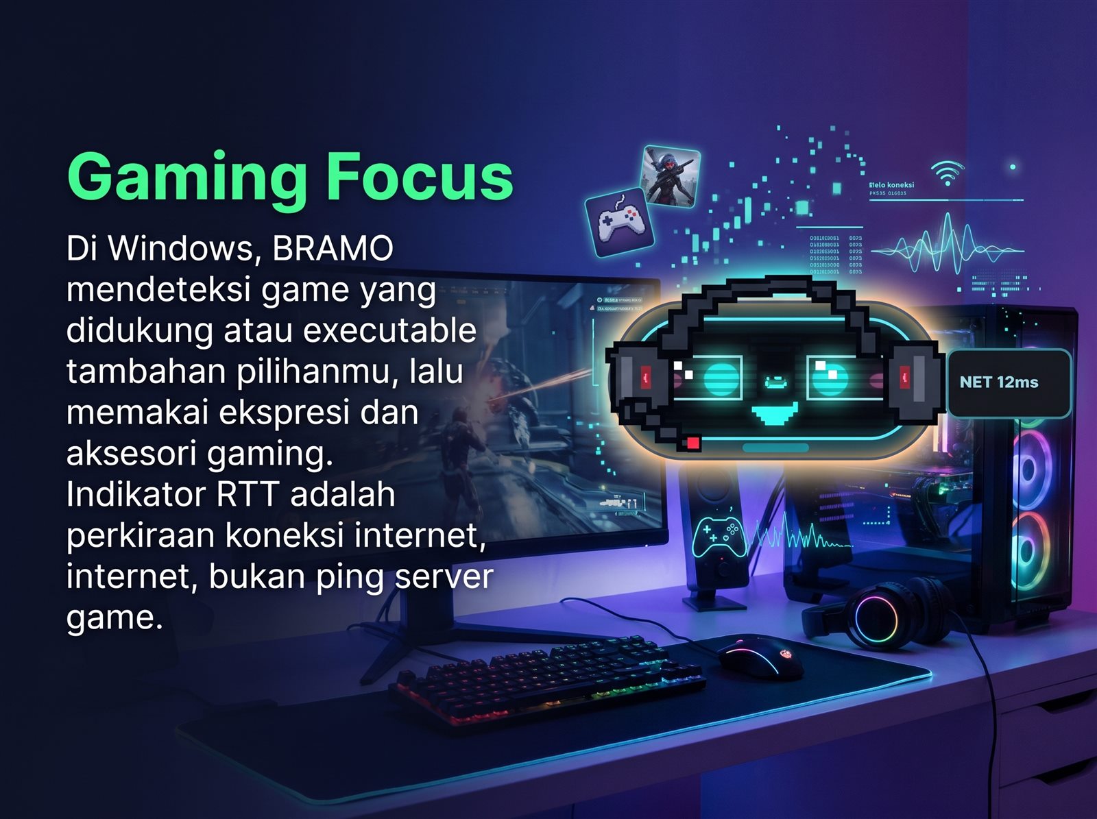Tampilan Gaming Focus BRAMO